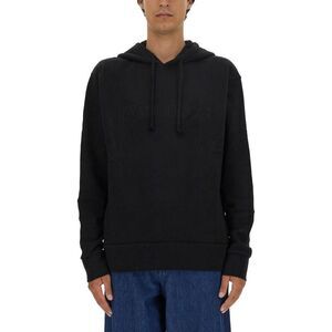 JW ANDERSON Embroidered Logo Hoodie Men BLACK Sweaters & Cardigans